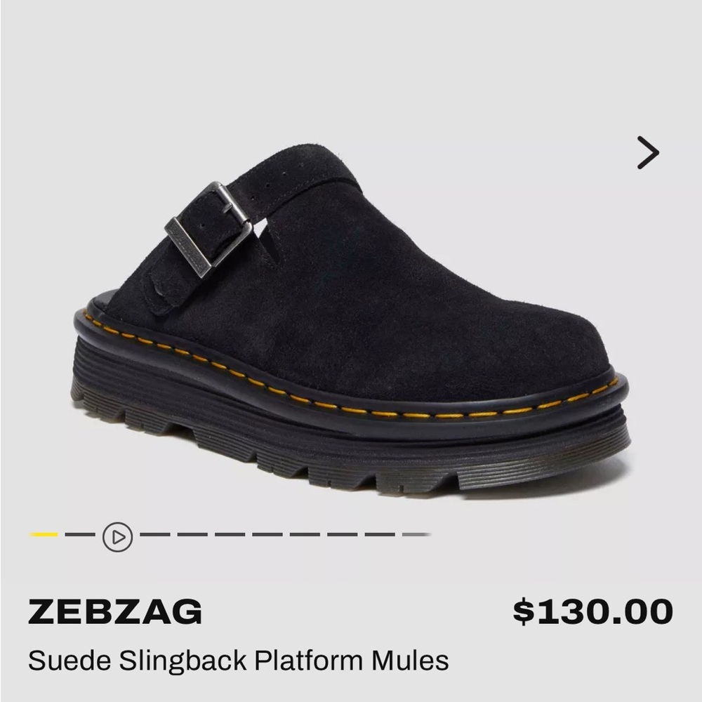 Dr Marten Zebzag Suede Mules